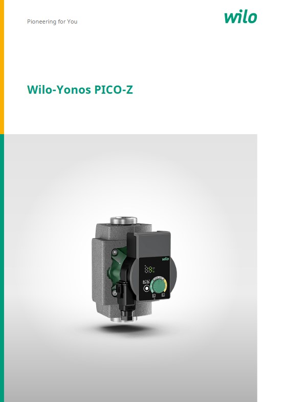 Handbuch Wilo Yonos PICO-Z Trinkwasserzirkulation Handbuch Wilo Yonos PICO-Z Trinkwasserzirkulation