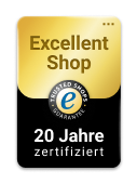 Excellent Shop 20 Jahre zertifiziert