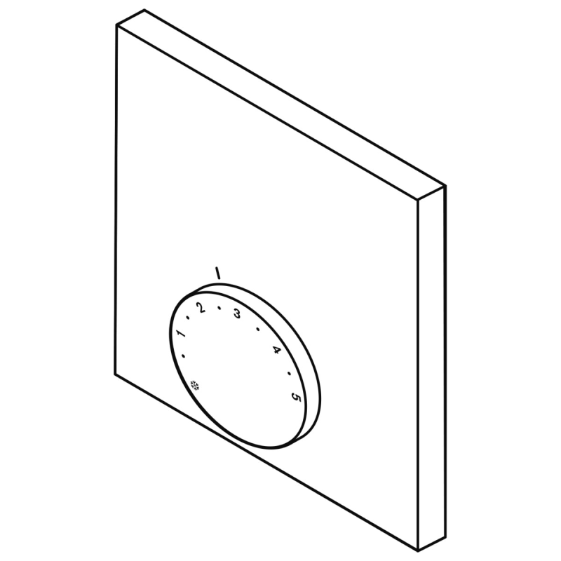 Bild von Raumthermostat 230V 10 - 28 °C.  Aufputz