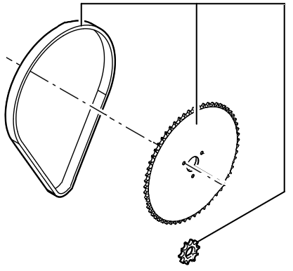 Bild von Kettenräder mit Kette Vitoligno 300-P VL3B