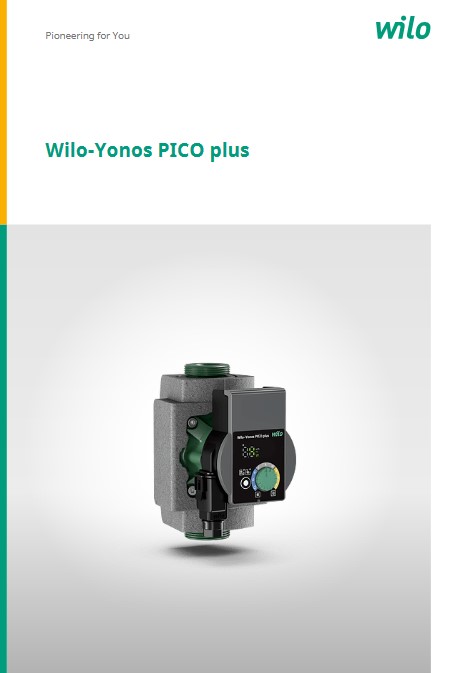 Handbuch Wilo Yonos PICO-Plus Heizungspumpen Handbuch Wilo Yonos PICO-Plus Heizungspumpen